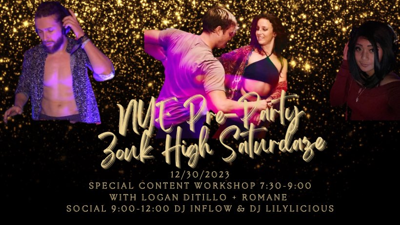 NYE PREPARTY ZOUK HIGH SATURDAZE: all that ✨glitters✨
