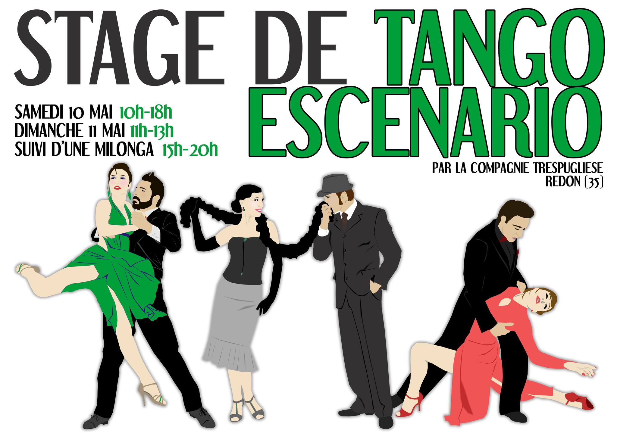 Stage de tango escenario