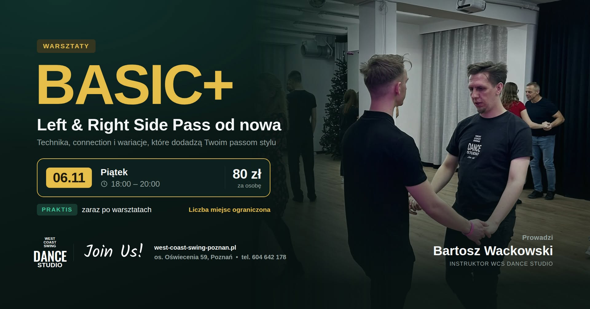 BASIC+ Pass Like a Pro - warsztaty West Coast Swing 06.11.2026