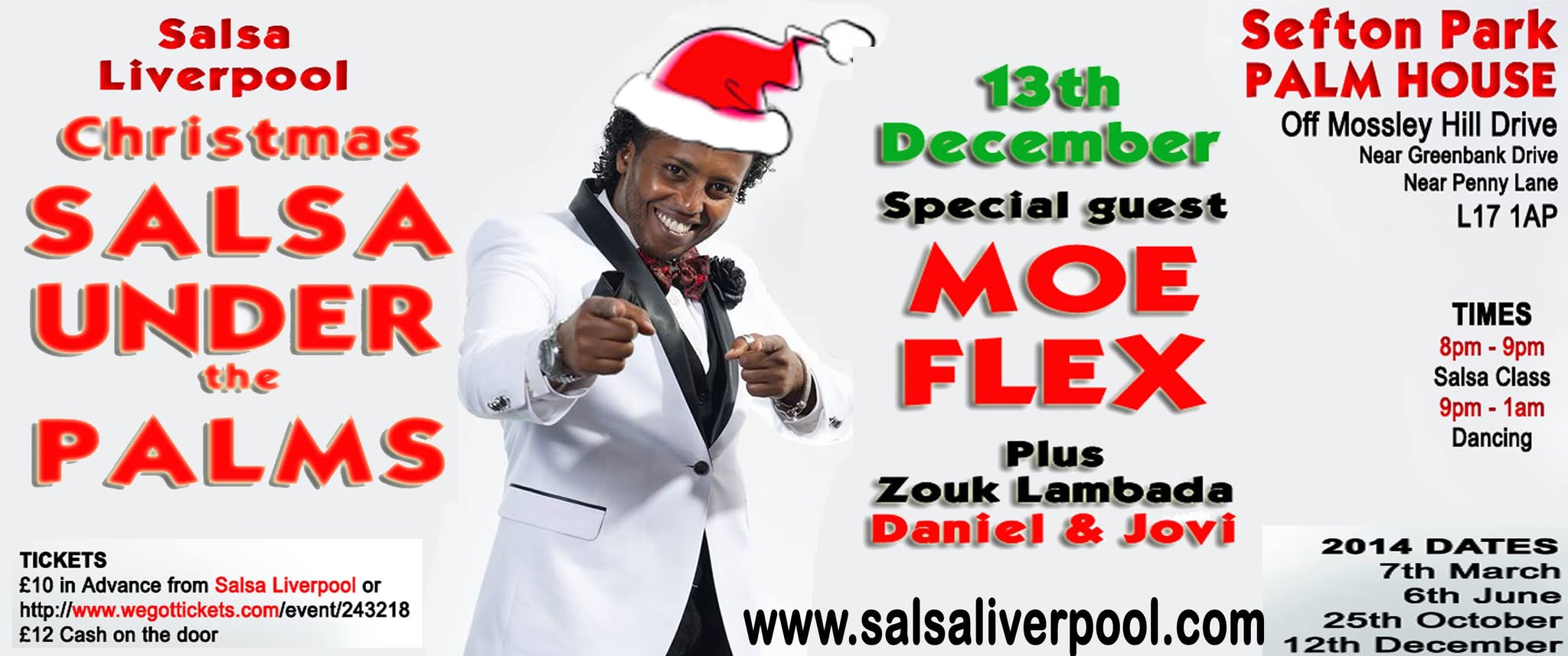 TONIGHT!!! Salsa Under the Palms Christmas Special with MOE FLEX