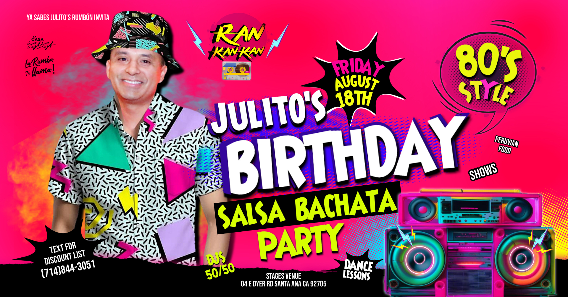 JULITO'S BDAY FRIDAY AUG 18TH, 2023