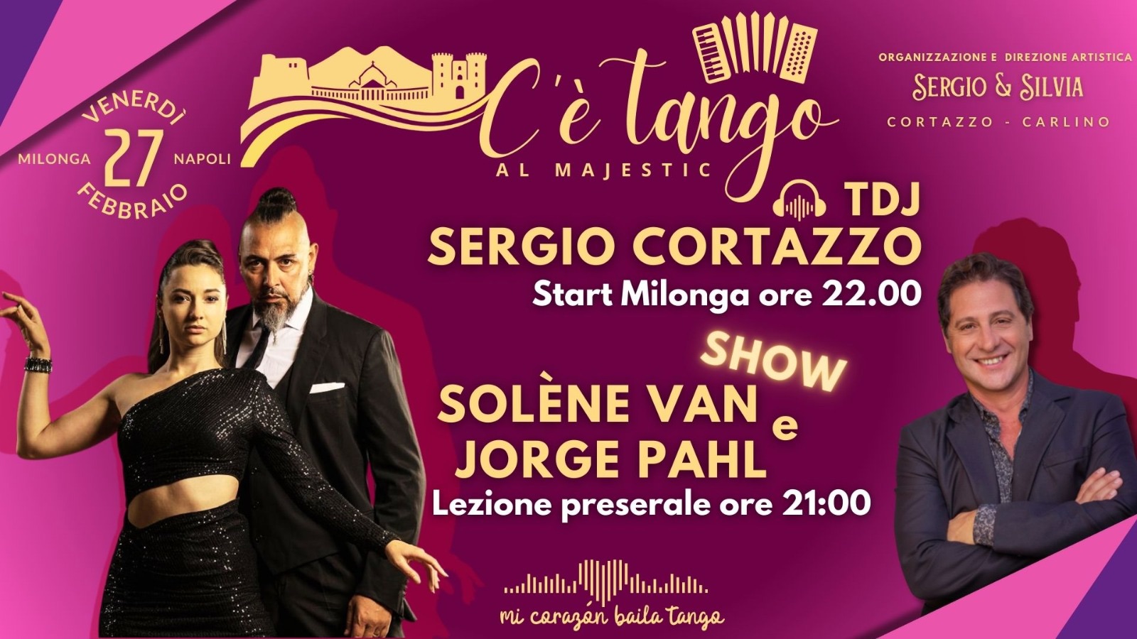 C’è Tango al Majestic Venerdì 27 Febbraio