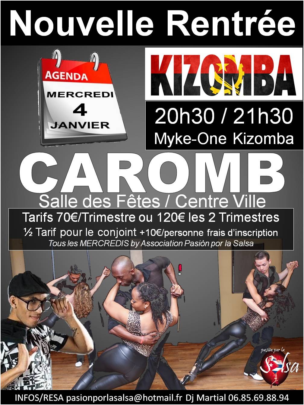 Caromb ! Rentrée Kizomba Janvier 2017 !