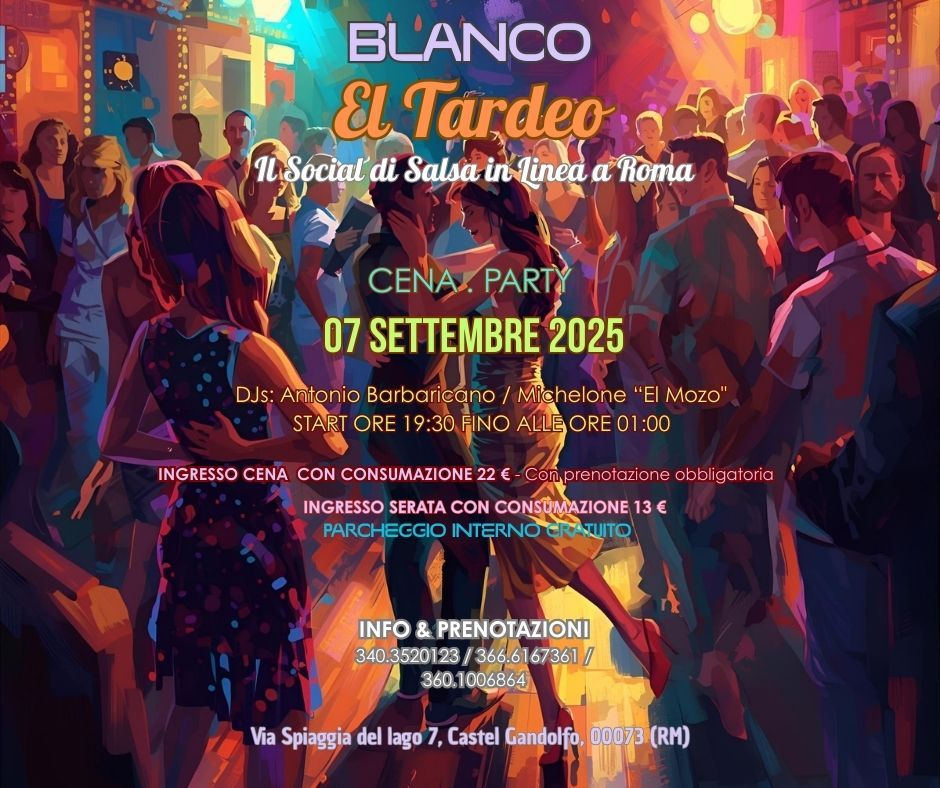 EL TARDEO Il Social di Salsa in Linea a Roma