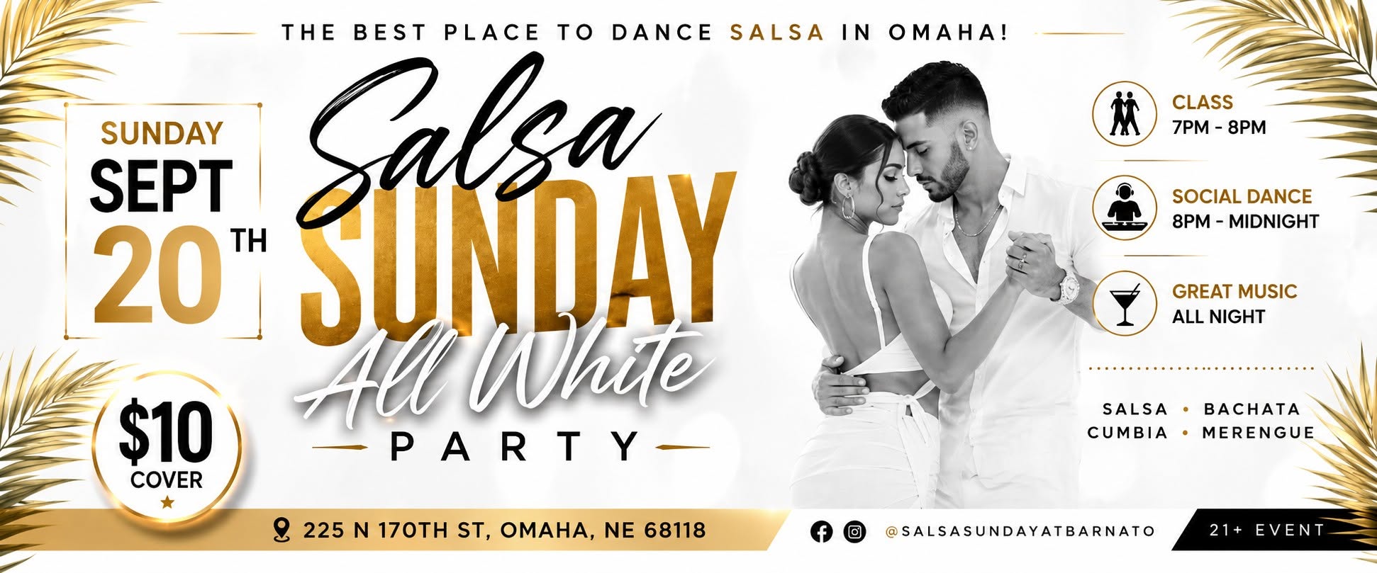 🤍 Salsa Sunday: ALL WHITE PARTY ✨