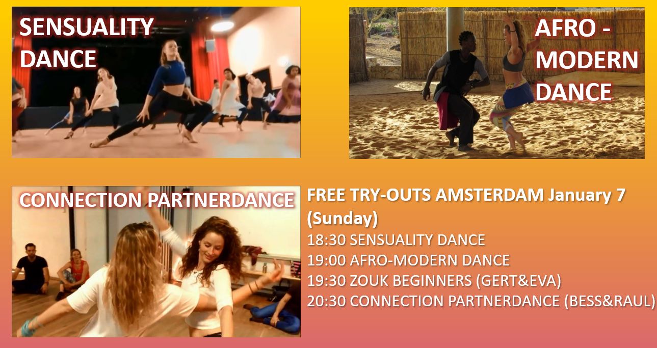 FREE TRY-OUTs: Sensuality Afro-Modern Connection Partnerdance - by Bess Kuil, Adam!