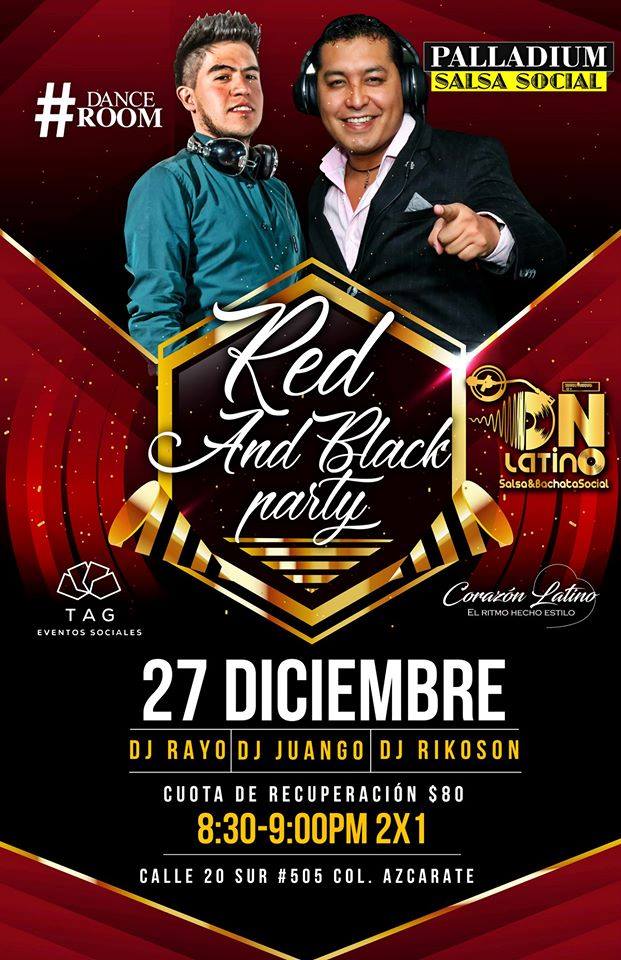 OnLatino Red & Black Party