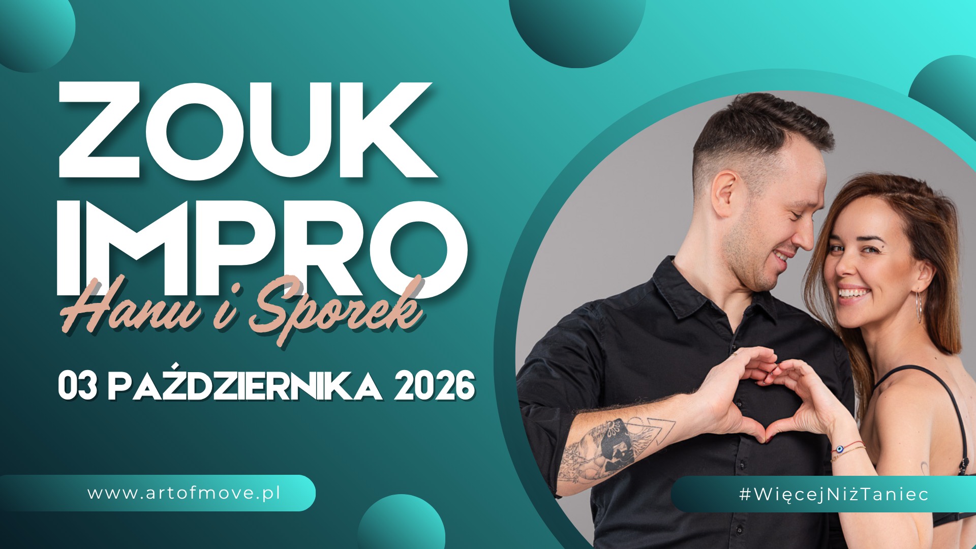 ZOUK IMPRO dla Bachateros Hanu i Sporek 03.10 Art of Move