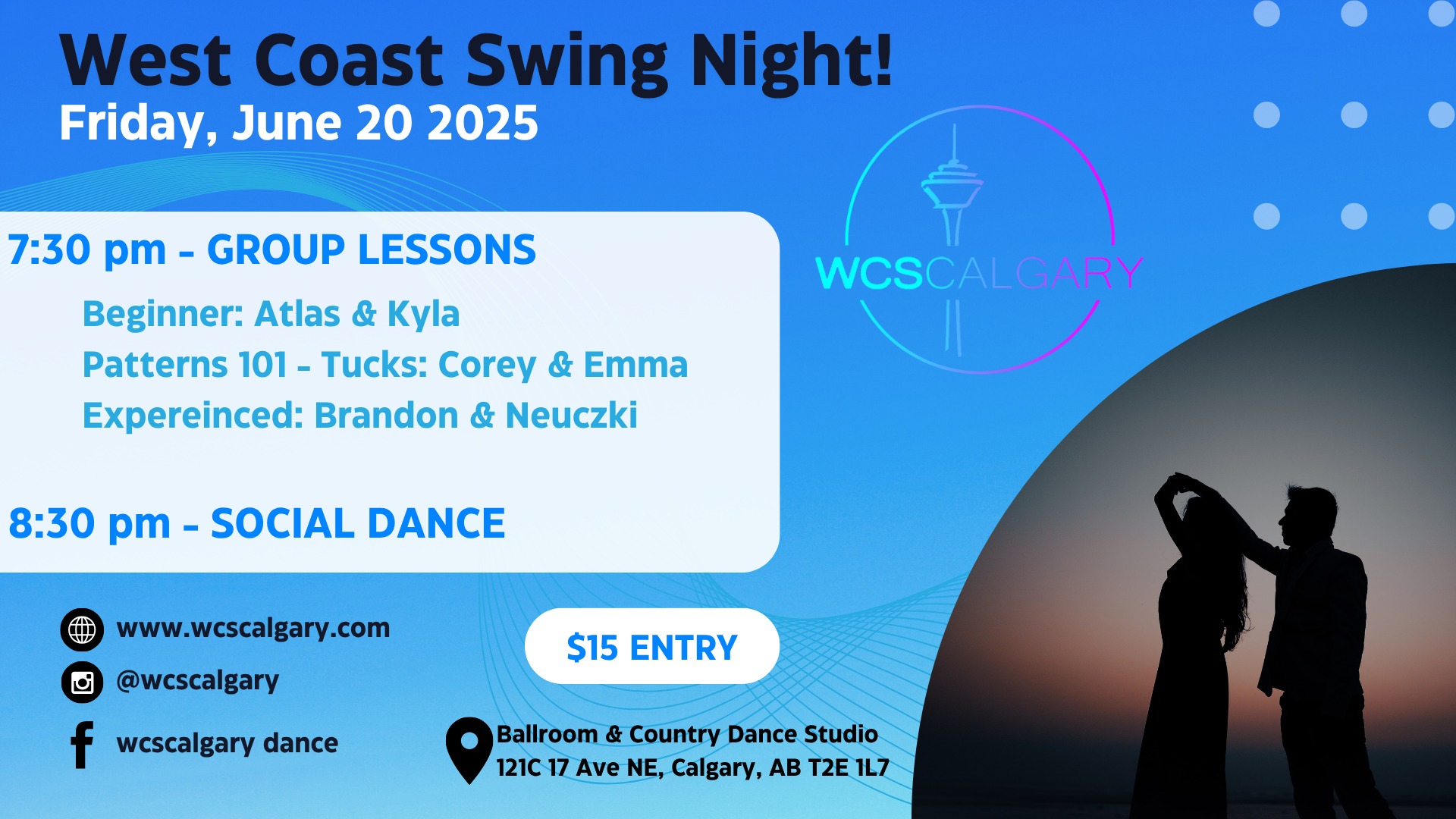 West Coast Swing Friday Night!