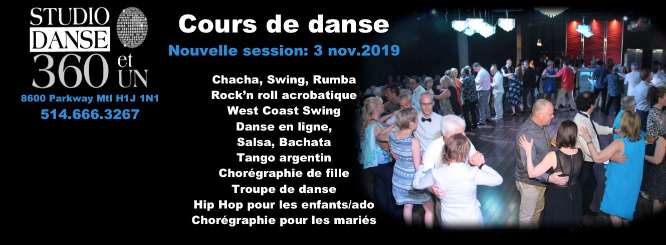 Nouvelle session de danse qui débute le 3 nov. 2019