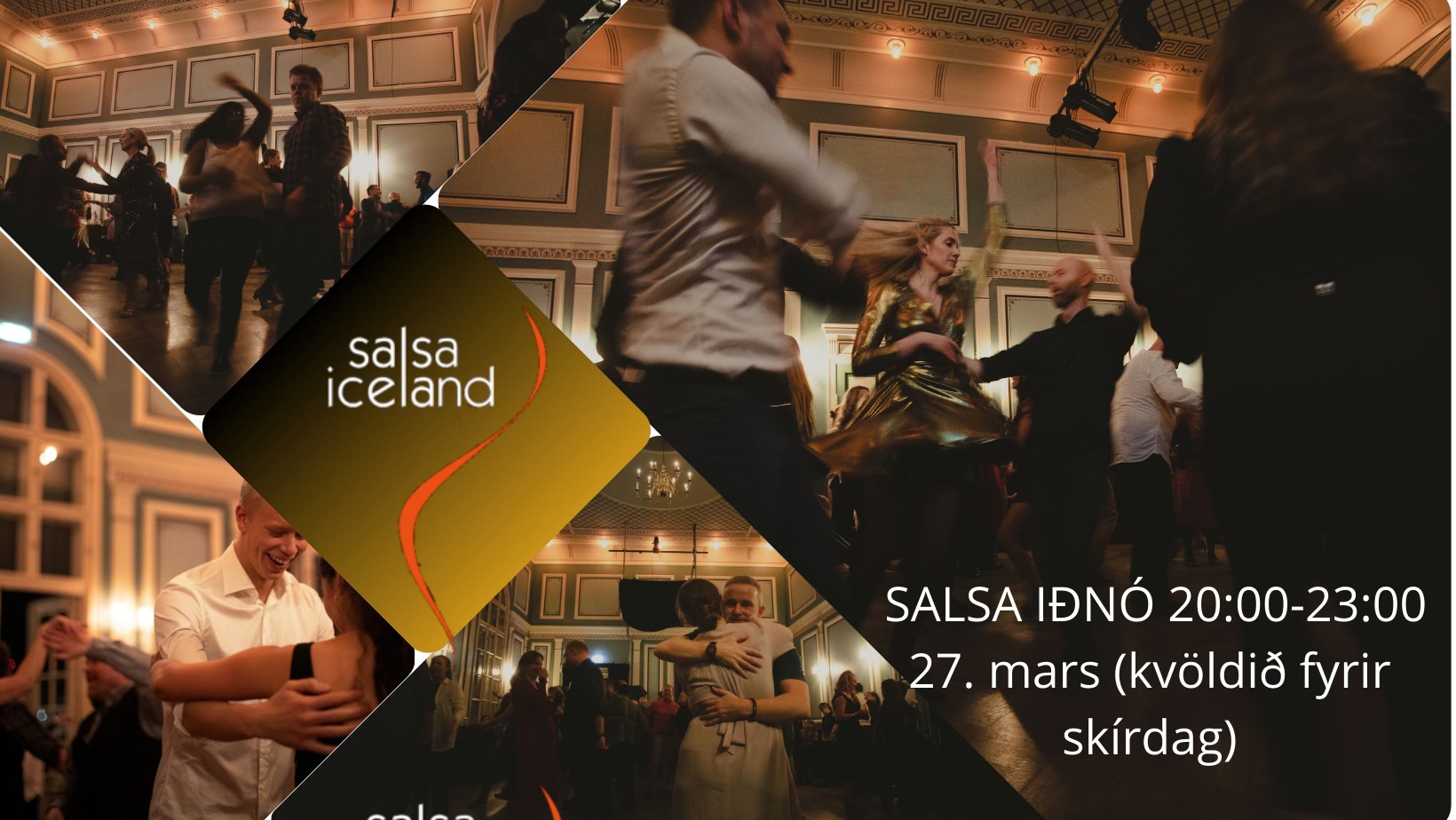 SalsaIceland salsakvöld án prufutíma á Iðnó miðvikudaginn 27. mars (kvöldið fyrir skírdag)