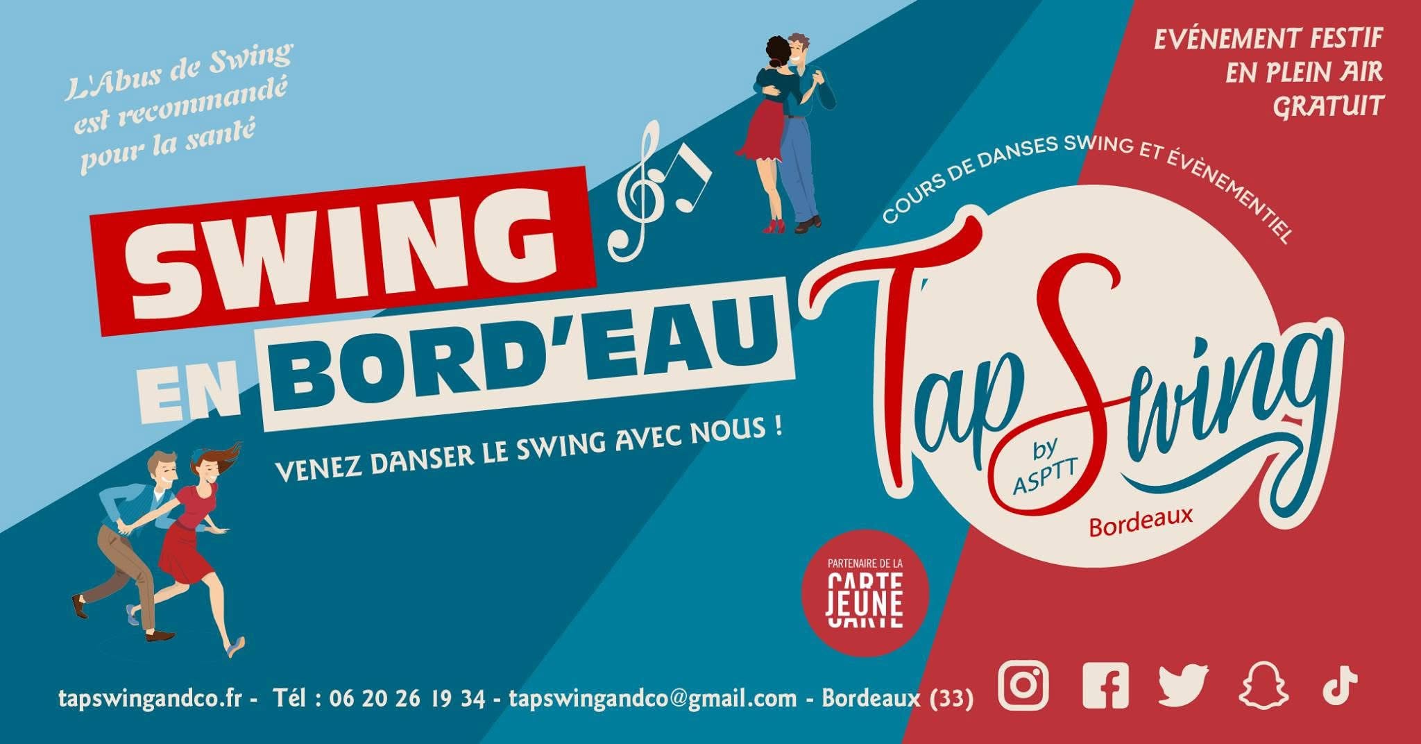 ANNULE - swing en Bord'eau - Danser en plein air - Gratuit - Danses Swing - FORUM TALENCE