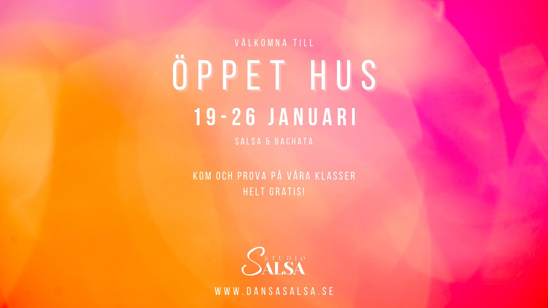 Öppet hus! Dansa salsa & bachata med oss