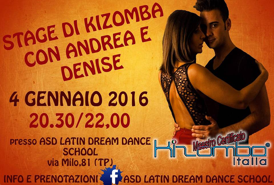 stage di KIZOMBA con i maestri DENISE e ANDREA