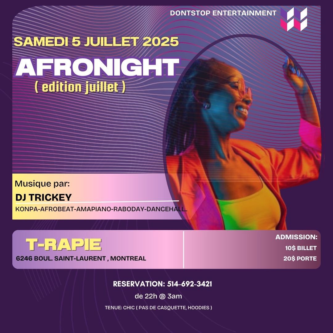 AFRONIGHT ( edition juillet )