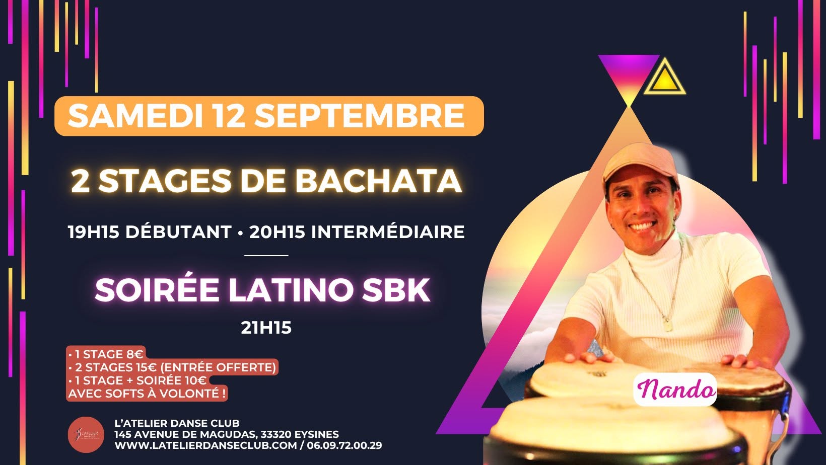 2 STAGES DE BACHATA & SOIRÉE SBK