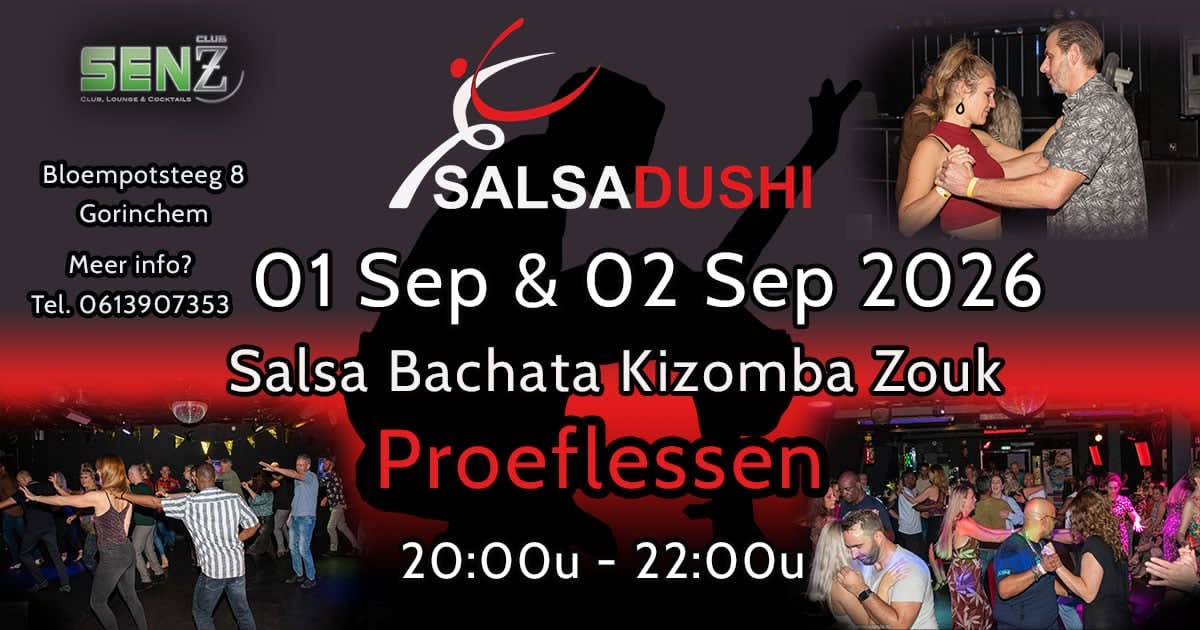 Proeflessen Salsa, Bachata, Kizomba en Zouk bij Salsadushi Gorinchem