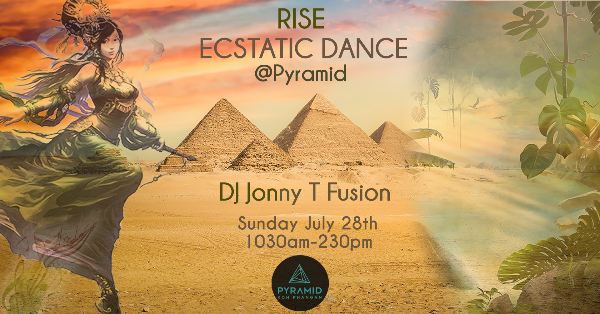 Rise ECSTATIC DANCE @ Pyramid with Jonny T Fusion