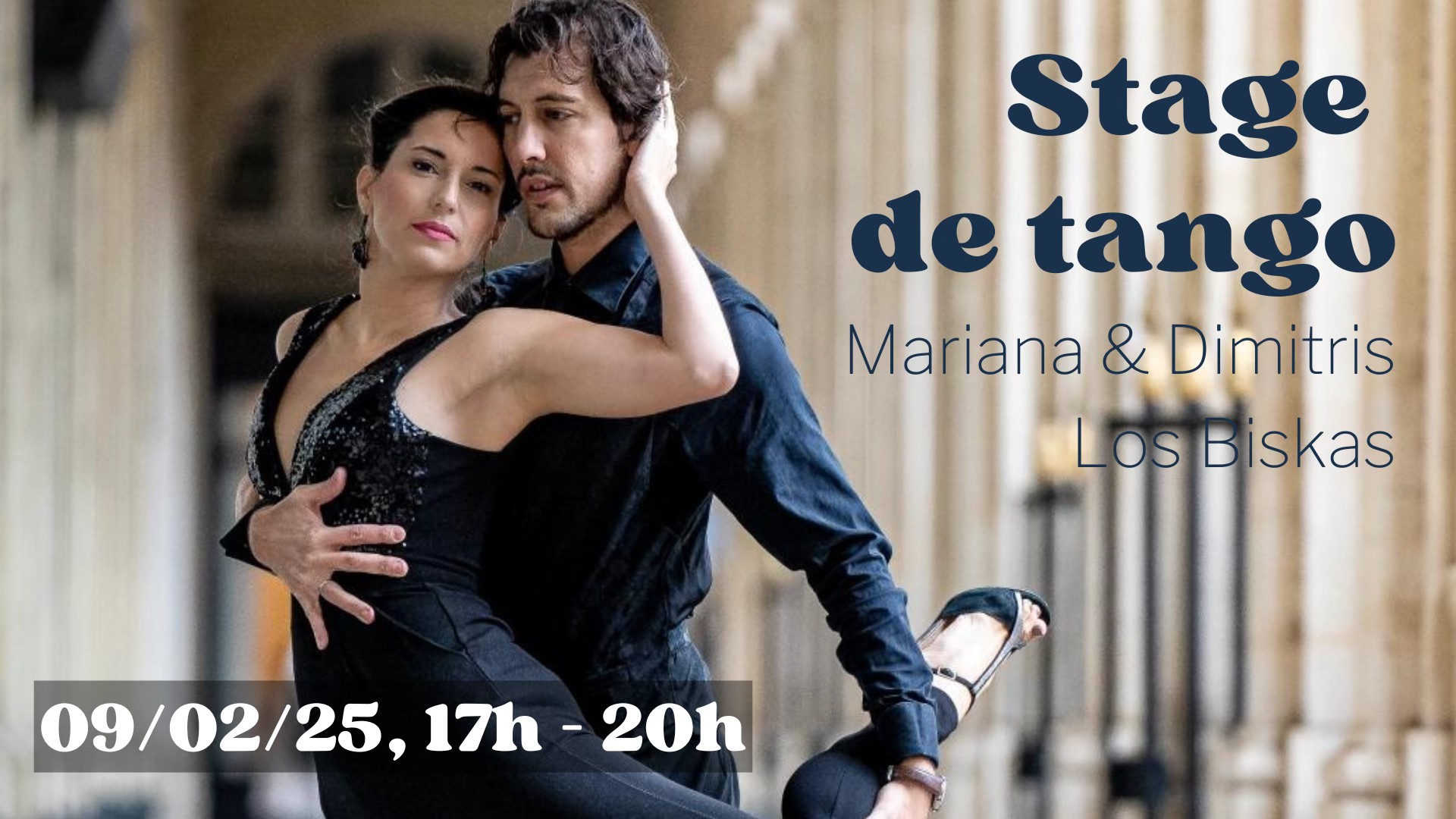 Stage de tango à Paris avec Dimitris & Mariana Los Biskas