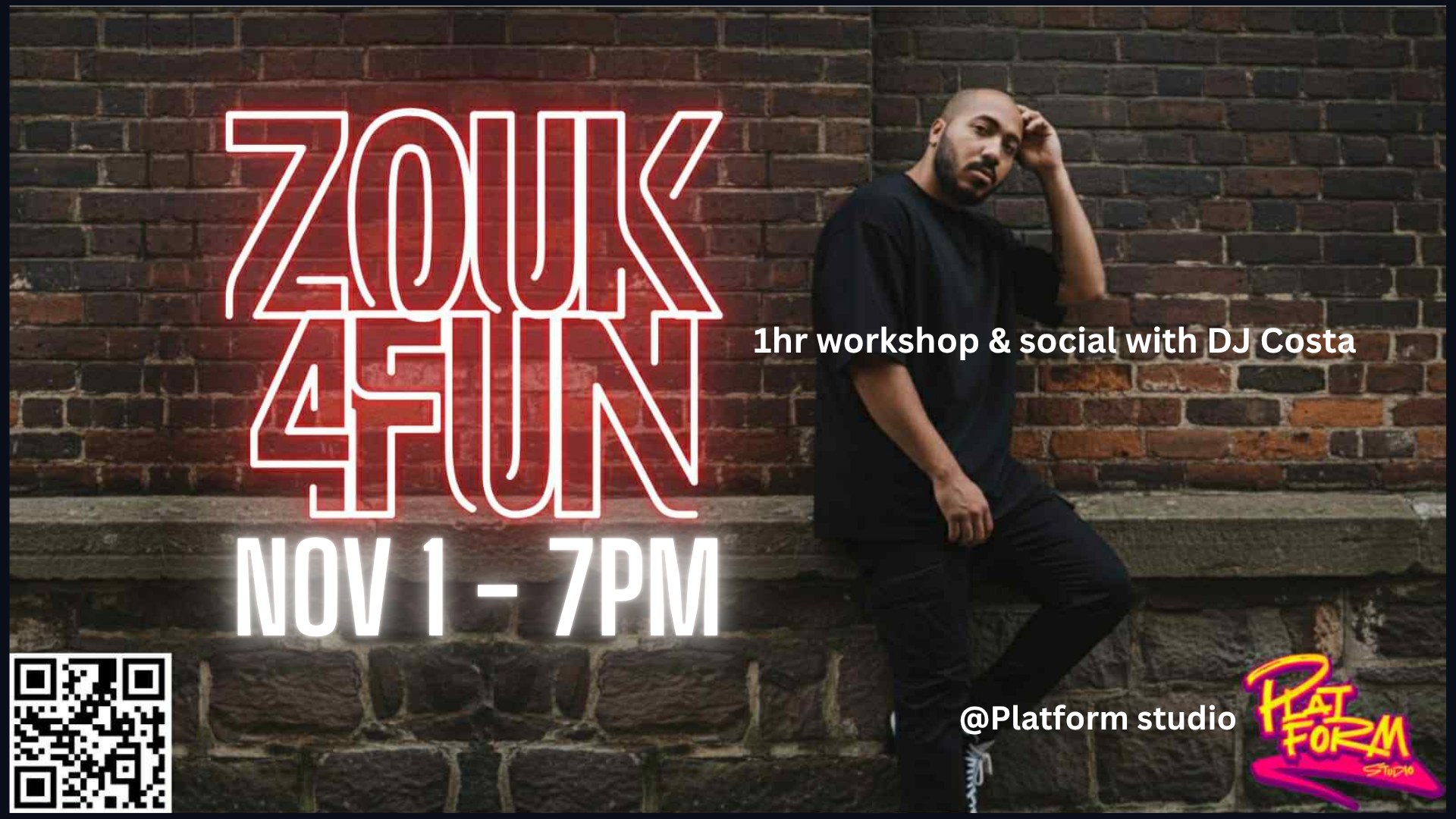 Zouk4Fun 1hr workshop & social with DJ Costa!