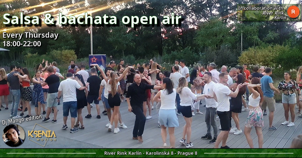 Salsa and bachata open air at River Rink Karlín (Dj Mango edition)⭐️