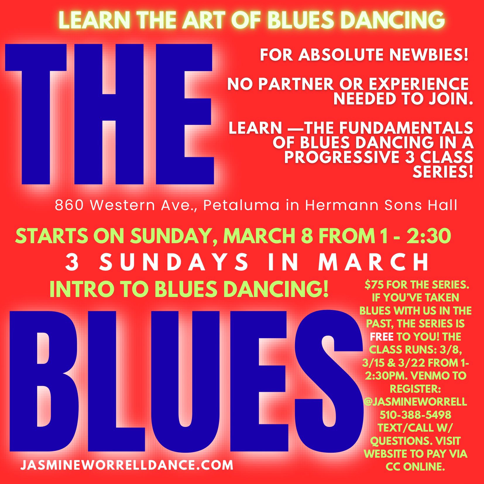 Blues Dancing the Fundamentals in 3 sessions!