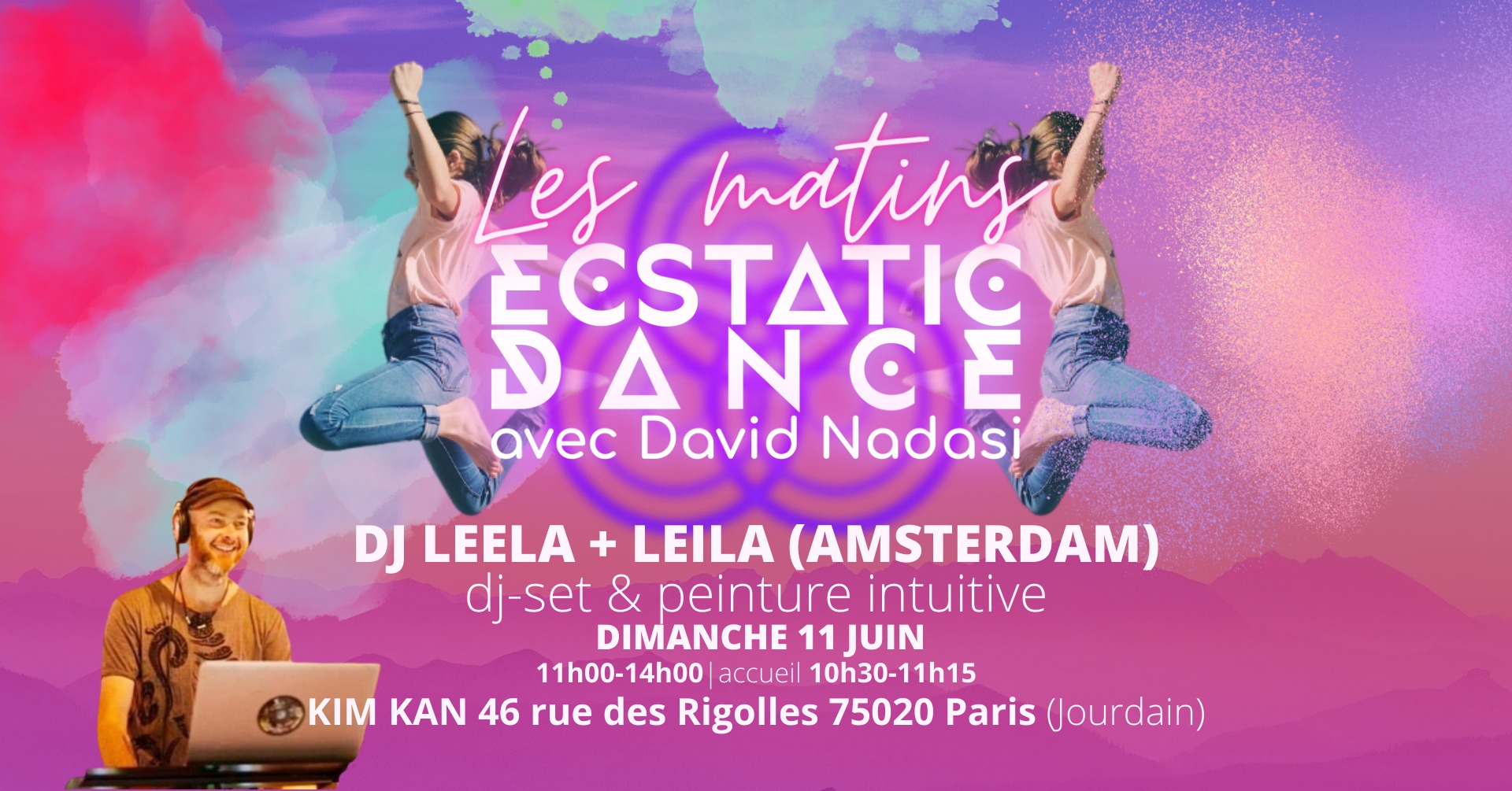 Ecstatic Dance & peinture intuitive ⋅ DJ Leela + Leïla (Amsterdam)