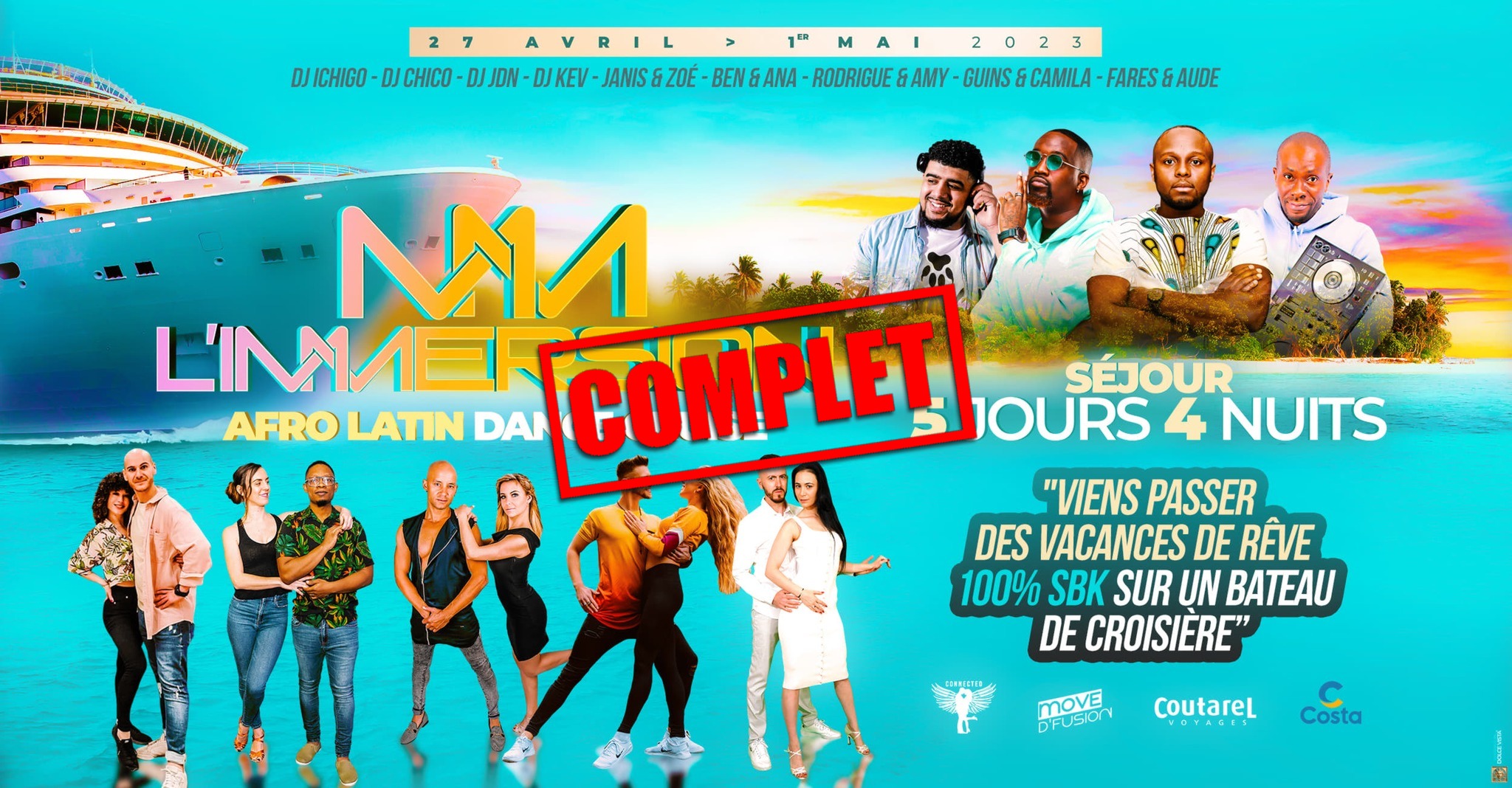 L'immersion, l'event : Afro Latin Dance Cruise