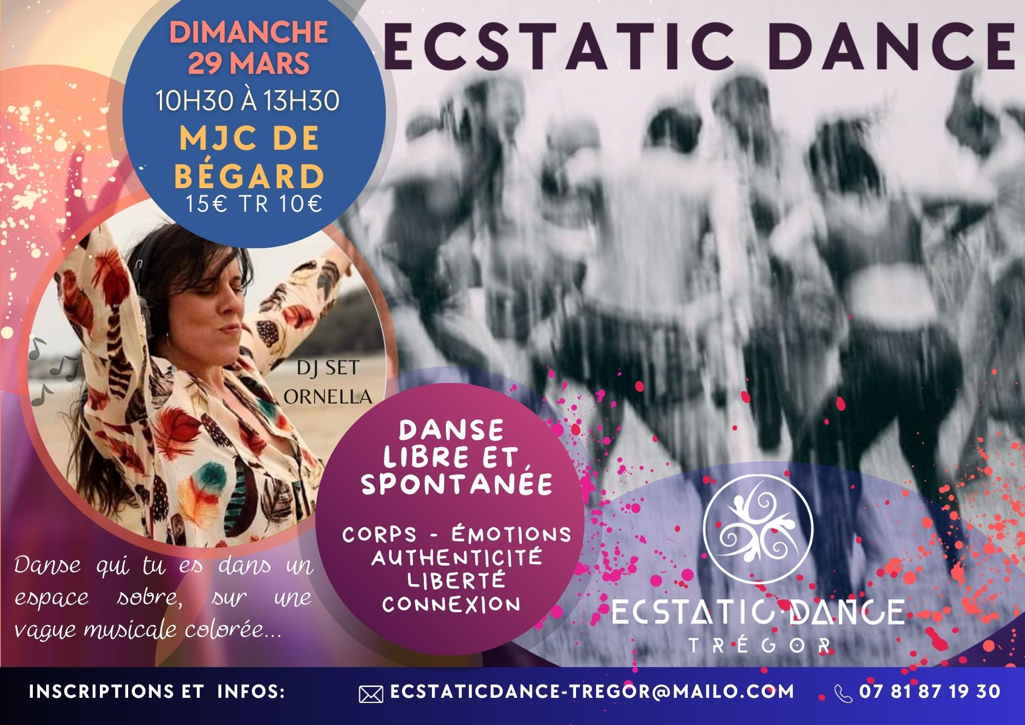 Ecstatic Dance à la MJC de Bégard avec Ornella