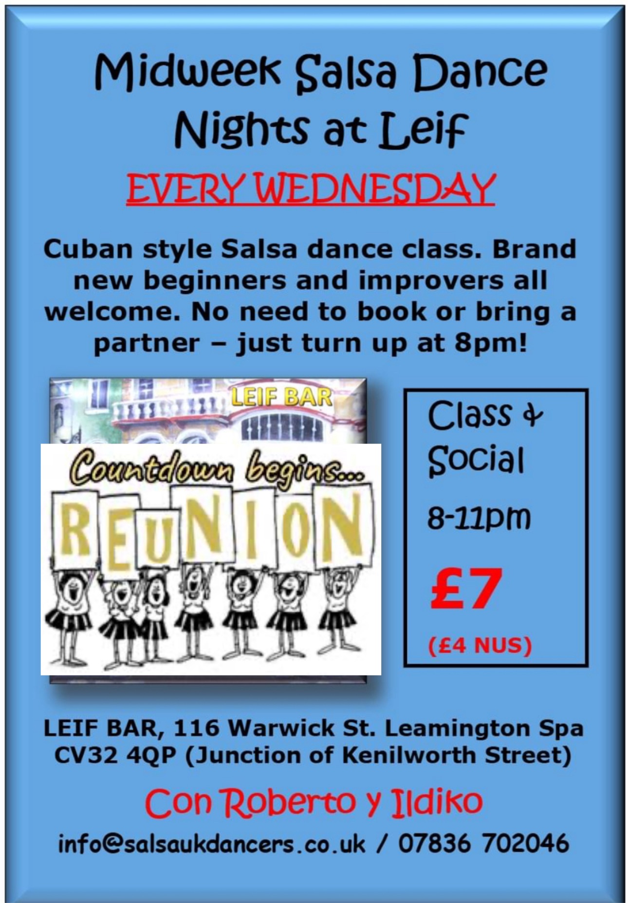 Leif Bar Salsa Party Reunion