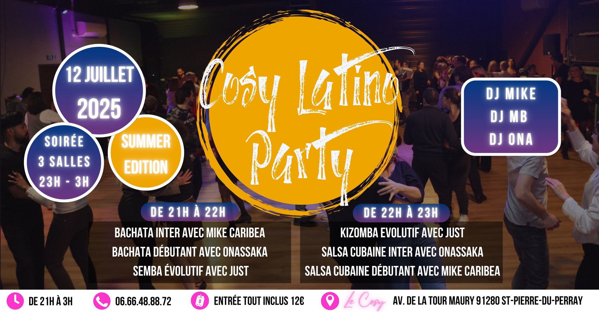 Cosy Latino Summer Party - 12 Juillet 2025