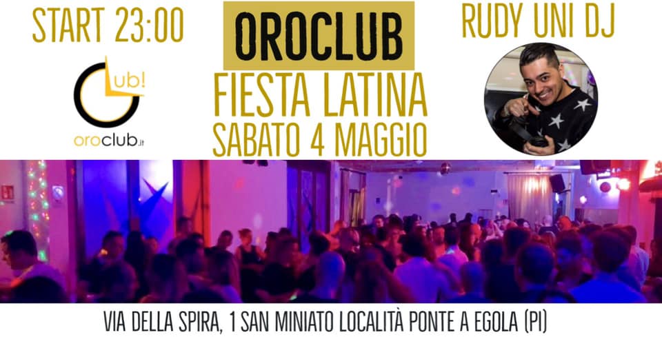 *Sabato 4 Maggio* FIESTA LATINA