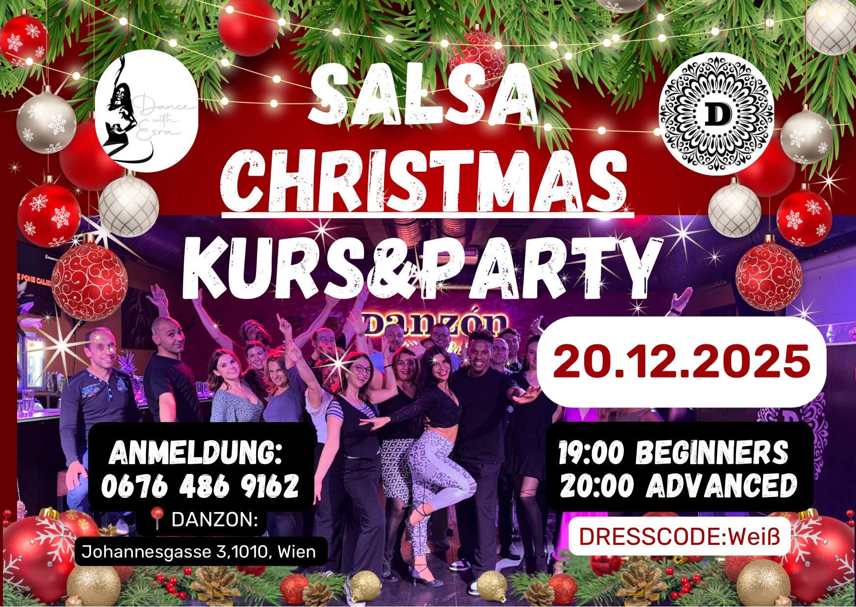 CHRISTMAS SALSA KURSE & PARTY!🎄💃🏽🕺🏽