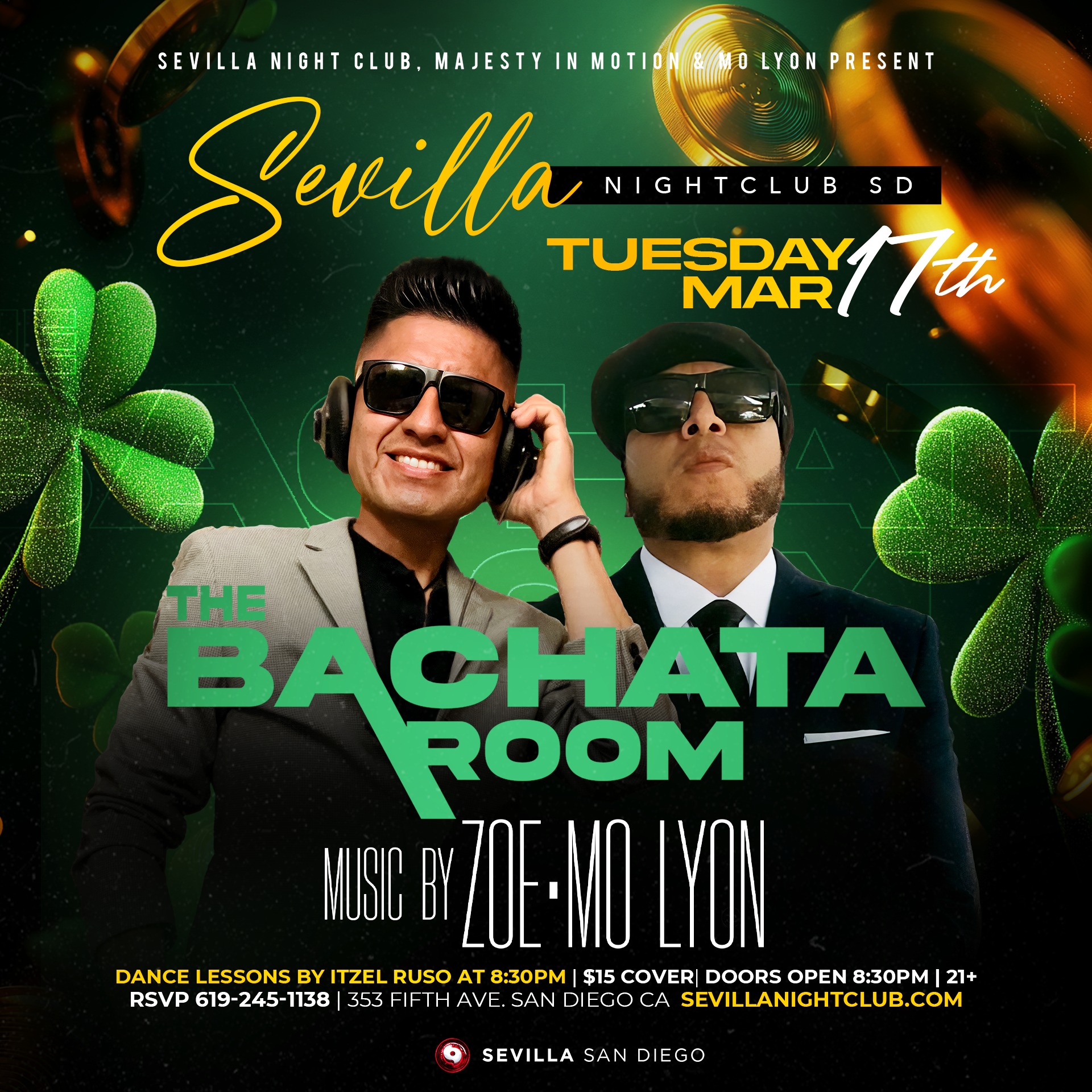 Bachata Room Tuesdays - Latin Dance at Sevilla San Diego