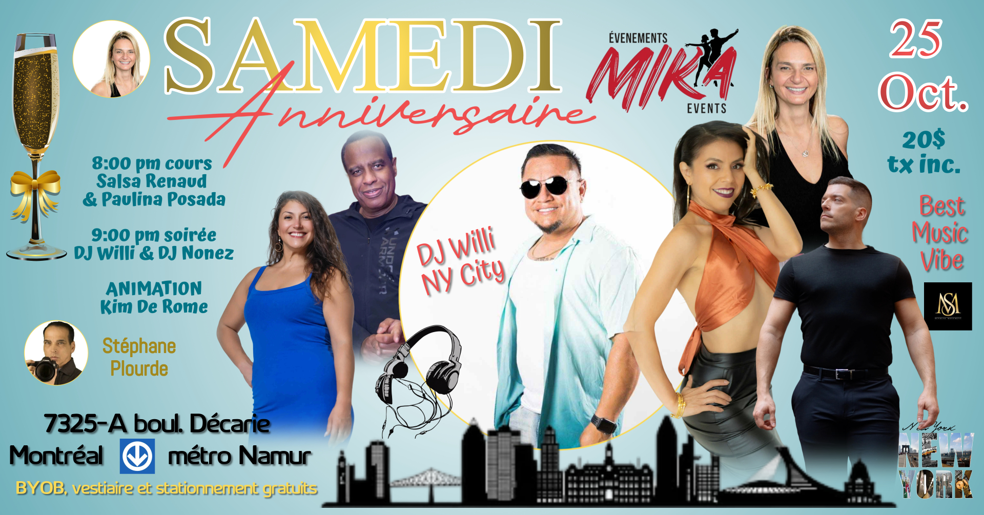 SAMEDI 25 octobre, Anniversaire Évenements MIKA