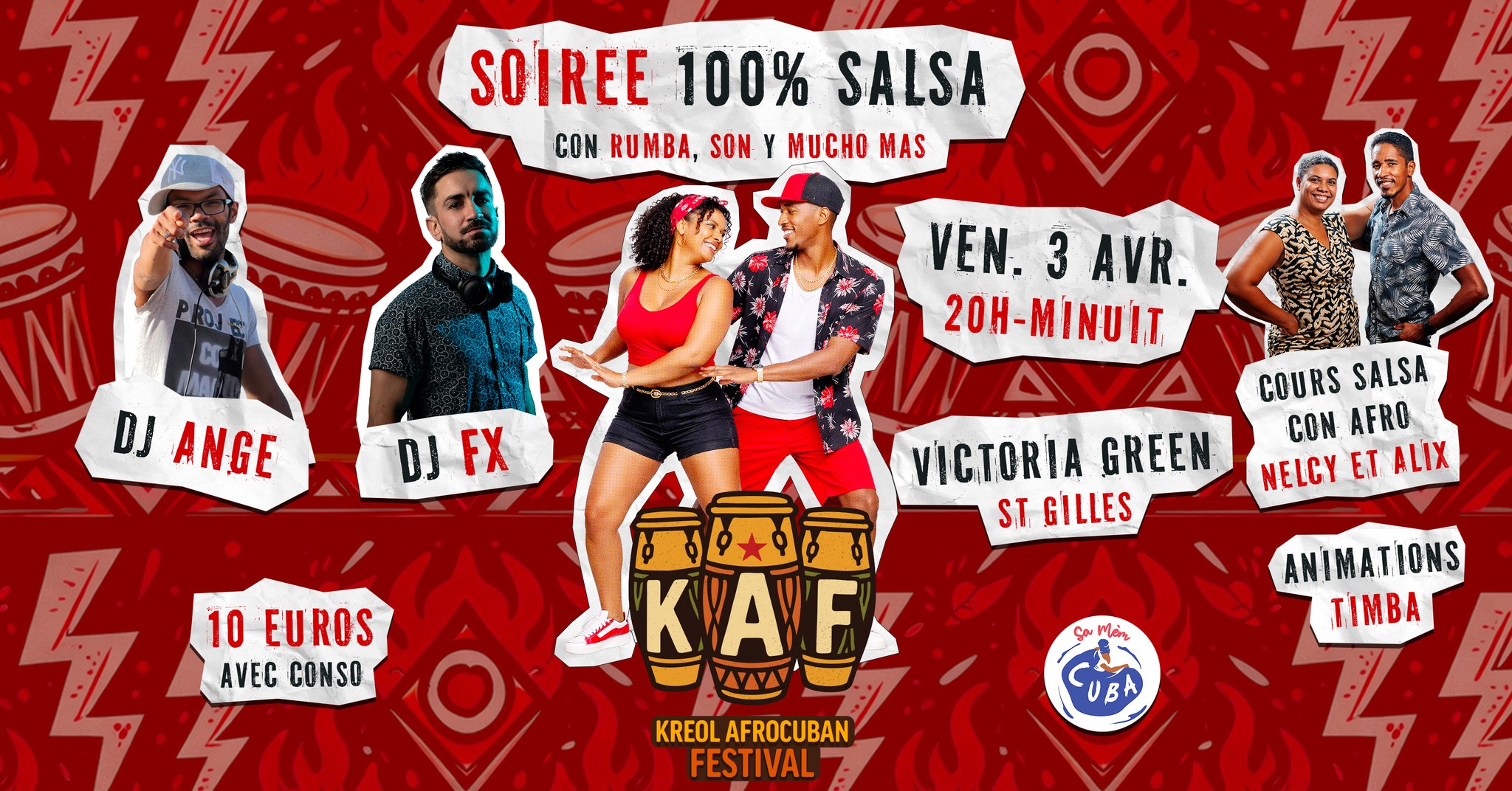 Soirée KAF 100% salsa au Victoria Green