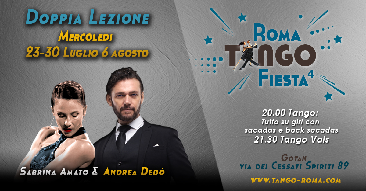 🌟 Doppia Lezione Tematica 🌟 TANGO + VALS con Andrea Dedò e Sabrina Amato
