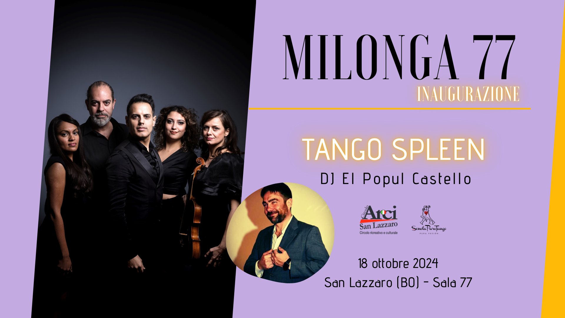 Inaugurazione Milonga 77 con Tango Spleen