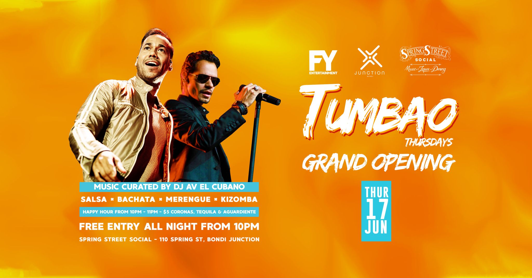 TUMBAO THURSDAYS GRAND OPENING THUR 17 JUNE
