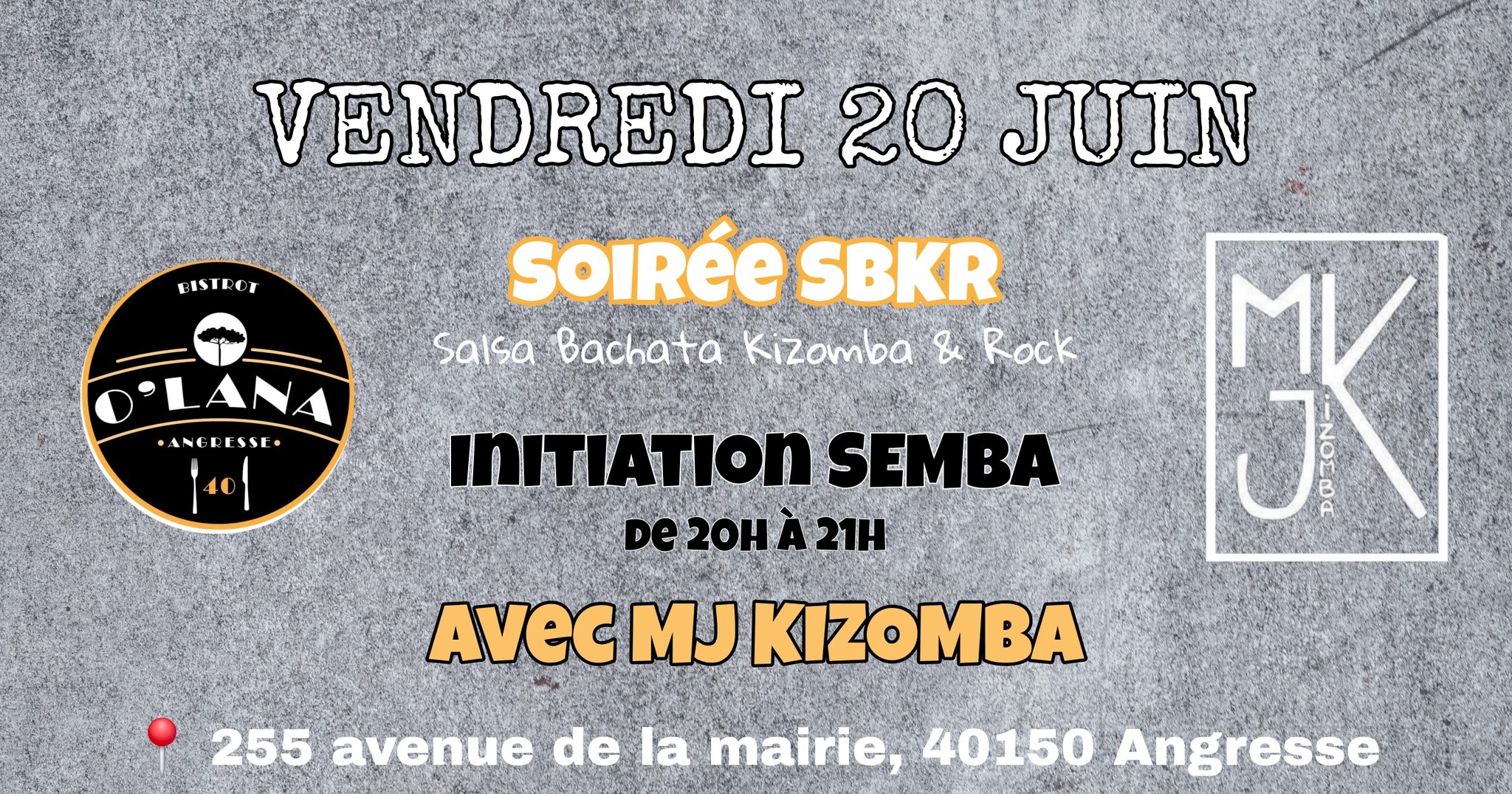 Soirée SBKR Initiation SEMBA 📍 Bistrot O'Lana