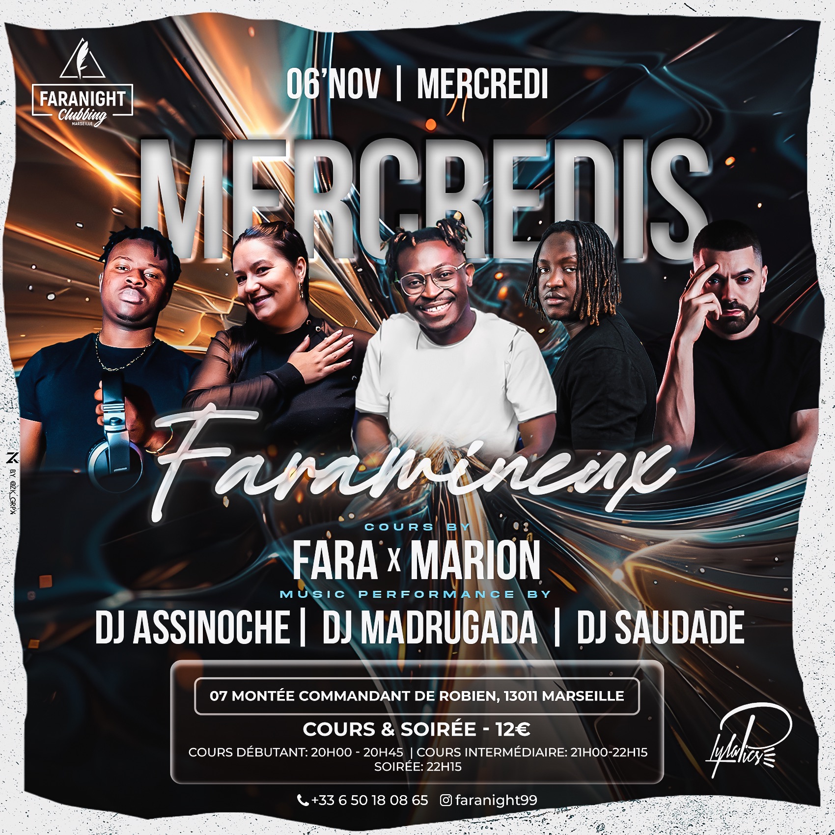 Le Mercredi FaramÎneux : 🎧 Dj Saudade vs Djs Mendes Brothers du 06 Nov 2K24