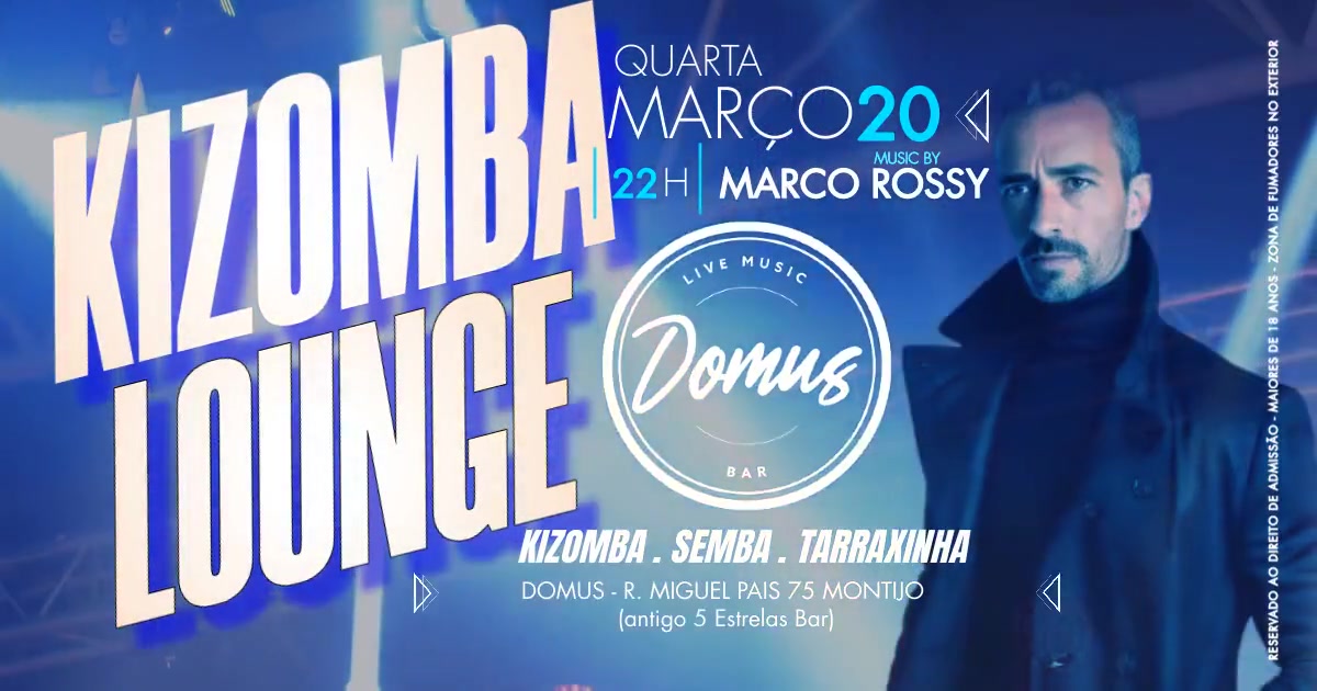 Kizomba Lounge no Montijo (Domus Live Music Bar , antigo 5 Estrelas)
