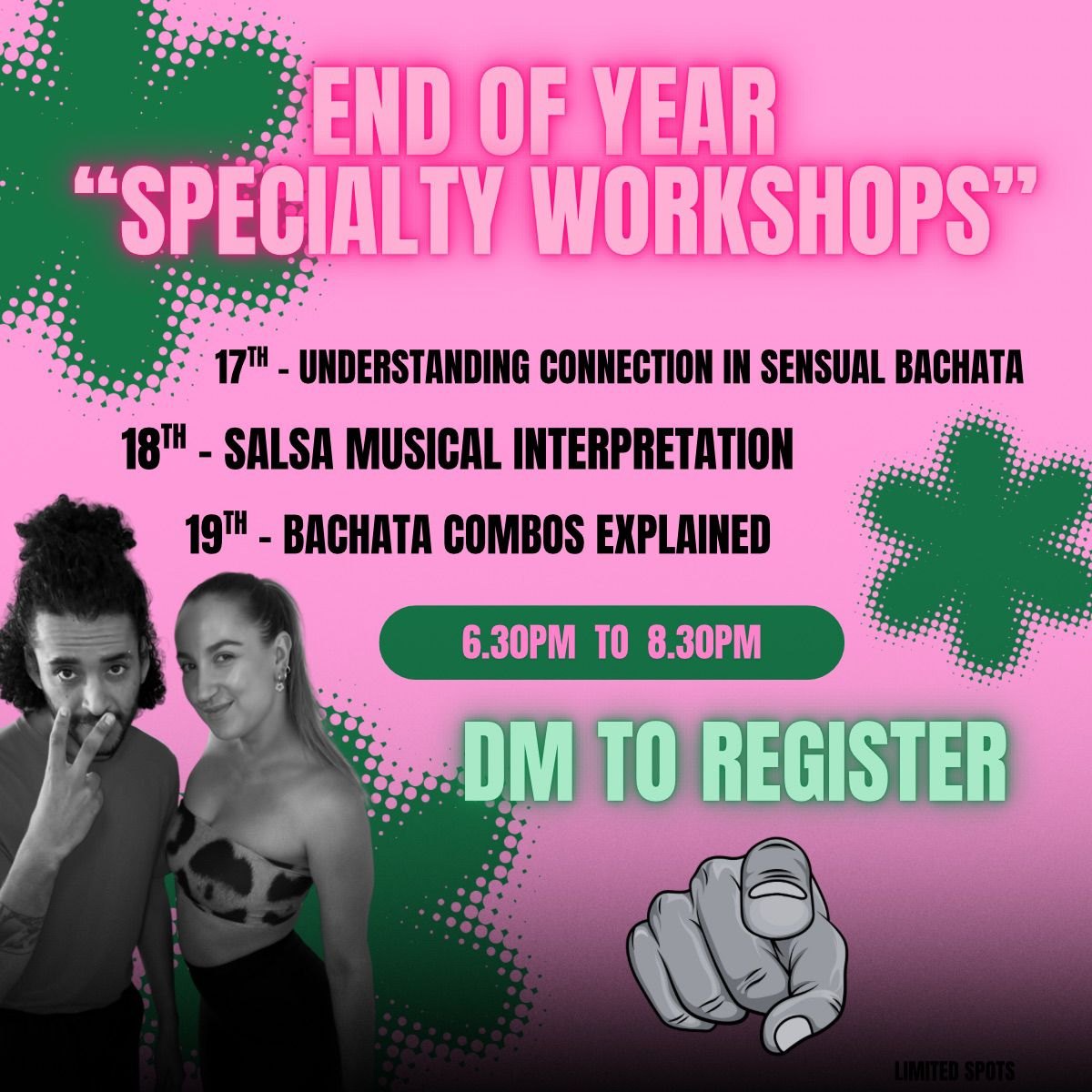 End of year Speciality Workshops with Ieva and Alonso