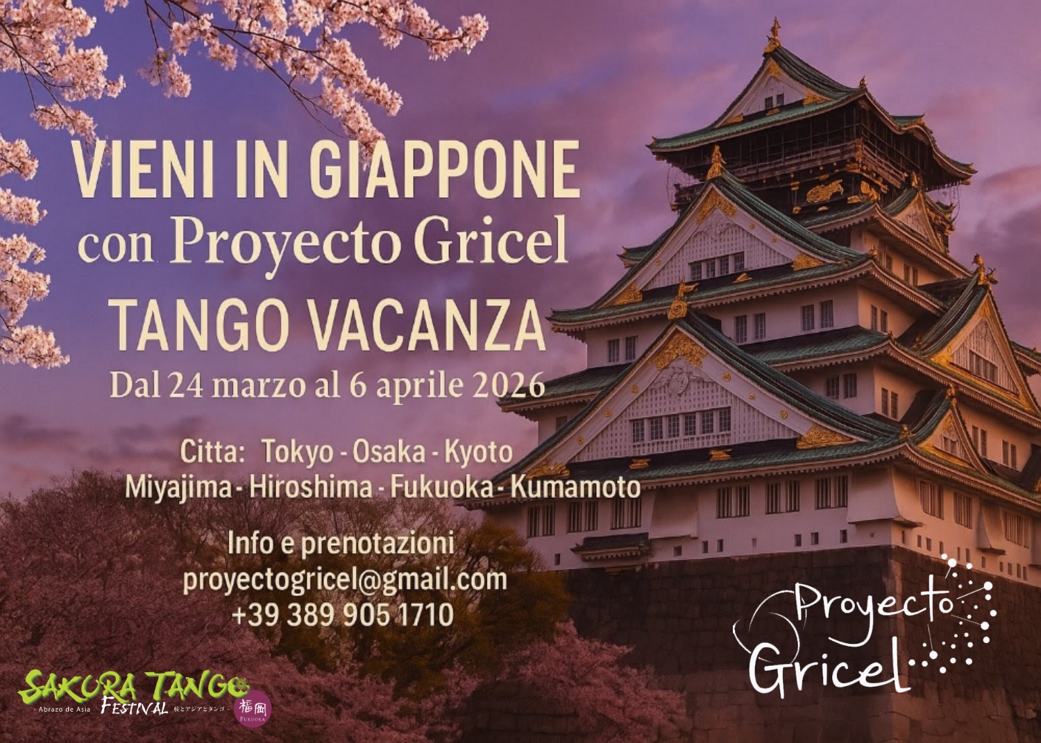 VIENI IN GIAPPONE CON NOI - Tango Vacanza - PROYECTO GRICEL