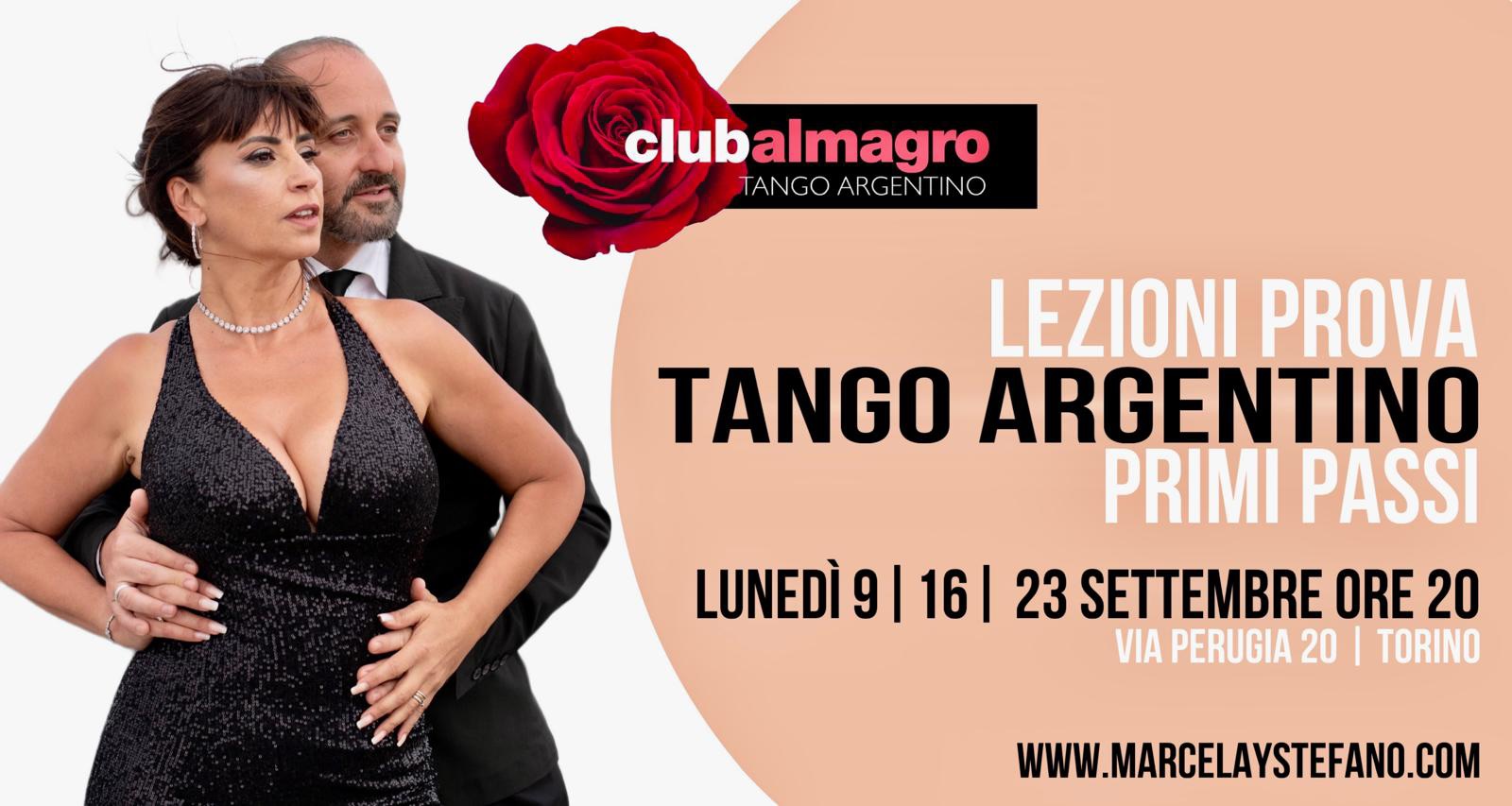Lezioni di avvicinamento gratuito al Tango Argentino con i Maestri Marcela y Stefano al Club Almagro