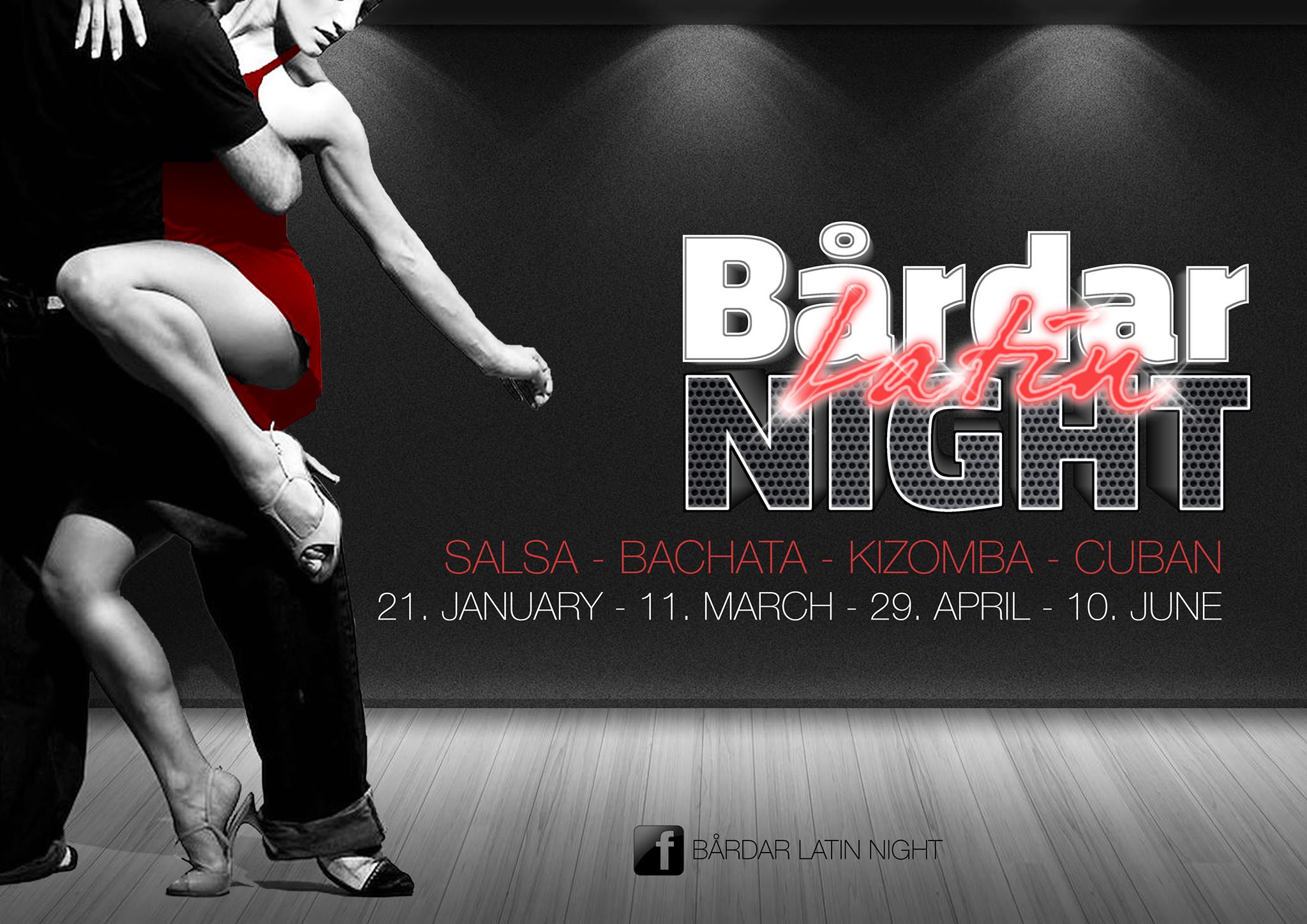Bårdar Latin Night - 3 pre-party classes! 11th March 2017