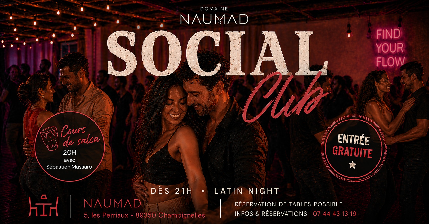 NAUMAD SOCIAL CLUB Latin Night Samedi 2 mai · dès 19h