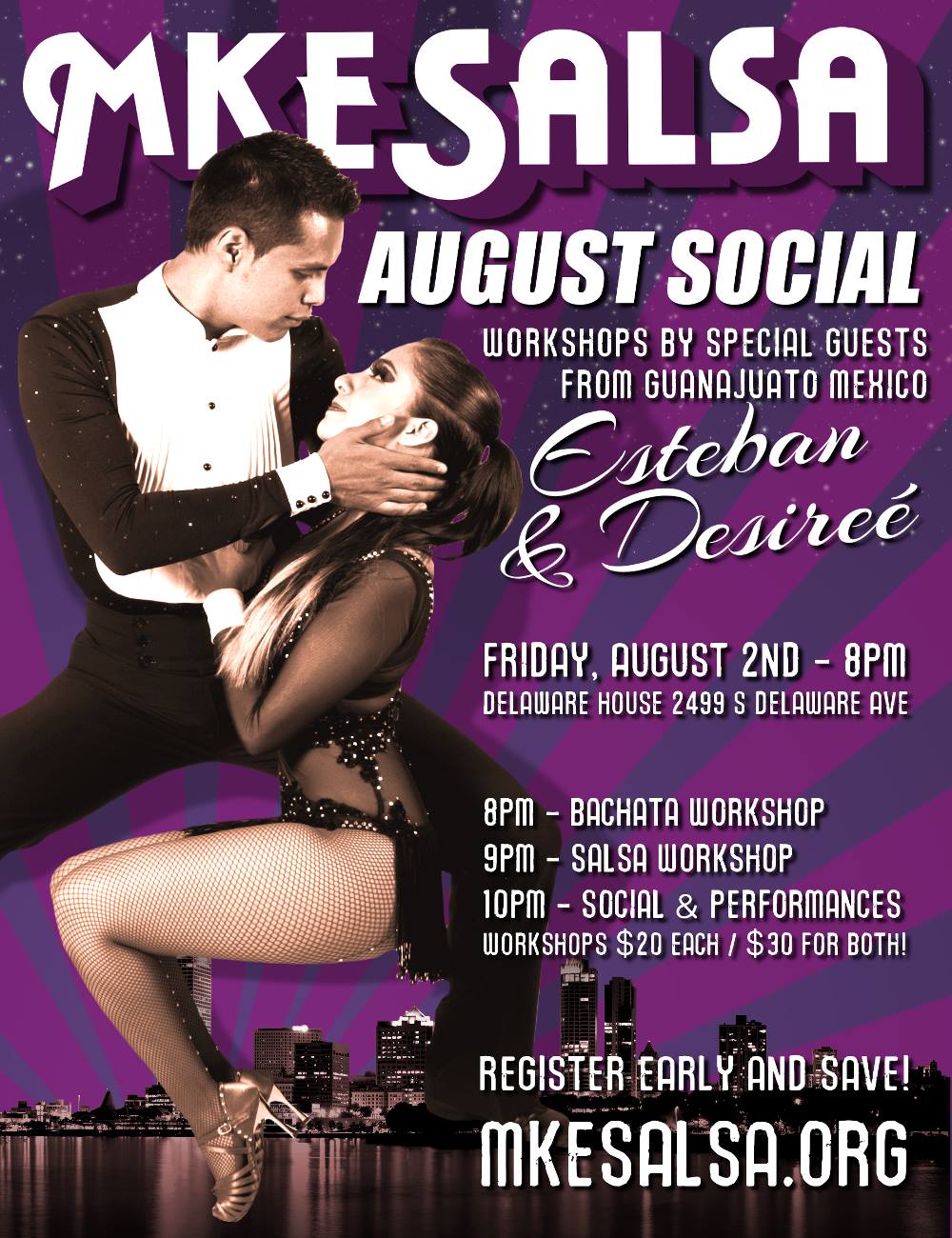 August Salsa Social With Esteban & Desireé!