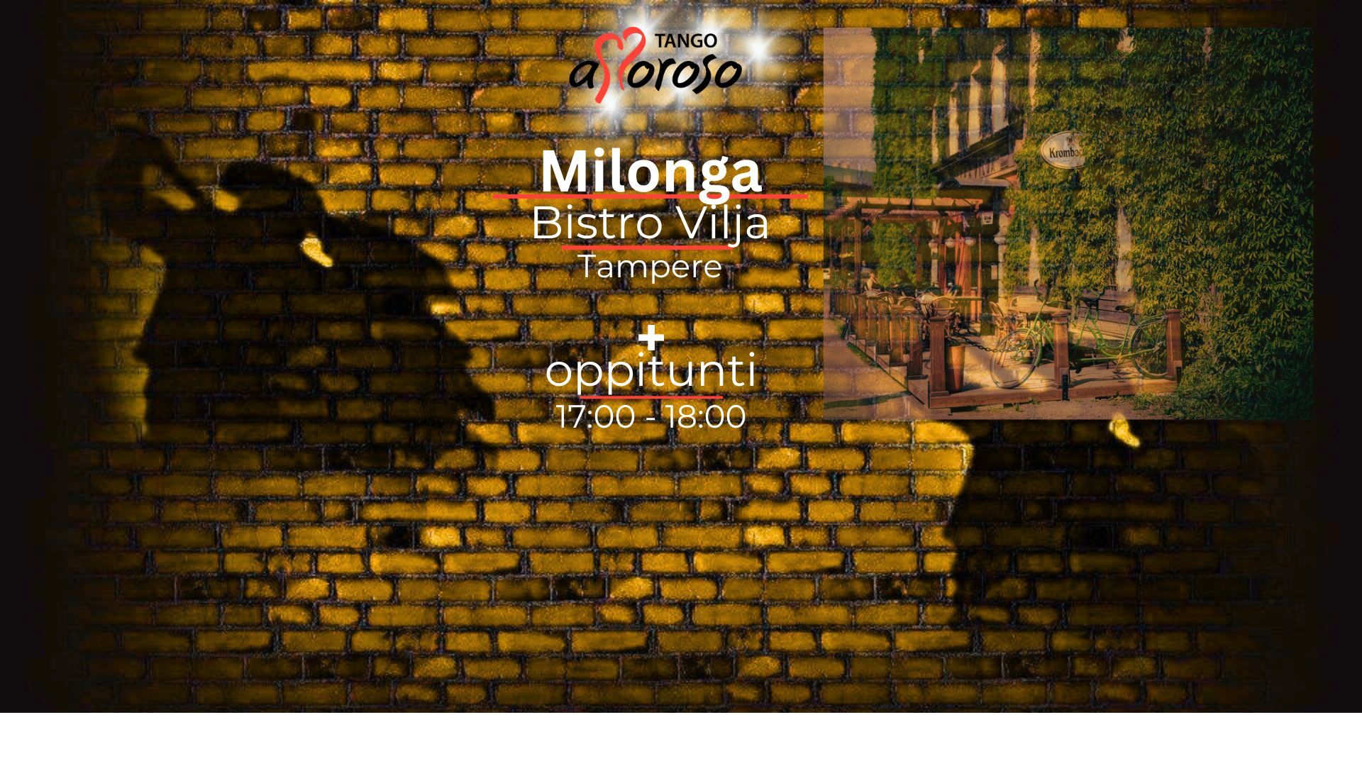aMoroson TiistaiMilonga BISTRO VILJA (SIILO)