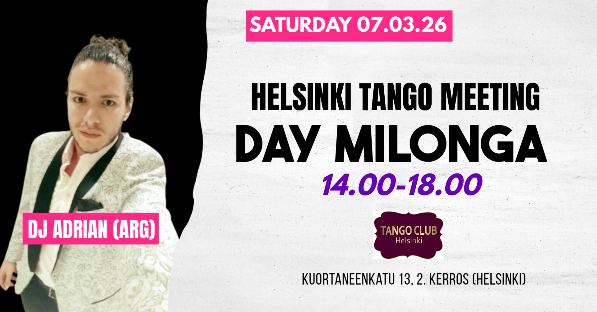 DAY MILONGA-HELSINKI TANGO MEETING-DJ ADRIAN